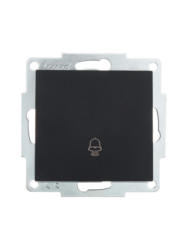 Механизм кнопки звонка СП VESNA черн. бархат LEZARD 742-4288-103