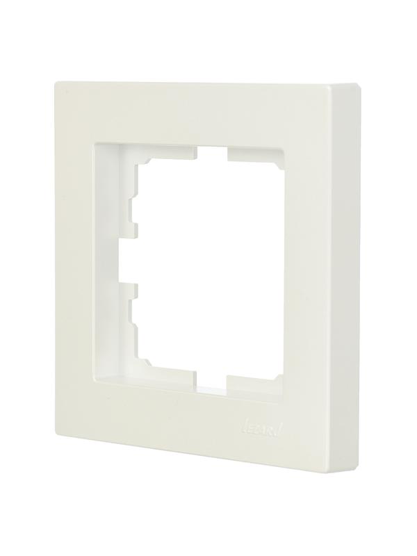 Рамка 1-местн. горизонт. VESNA жемчуж./бел. перламутр (20шт/240шт) LEZARD 742-3000-146