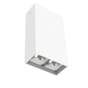 Светильник светодиодный DL-Box Reflect Multi 1х2 5Вт 3000К 80х40х150 накладной 36град. RAL9003 бел. муар VARTON V1-R0-00251-20L36-2000530
