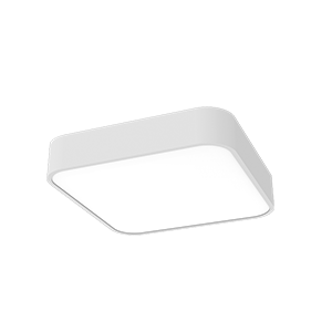 Светильник светодиодный COSMO Q 600х600 30Вт 3000К консольный накладной с опаловым рассеив. RAL9003 бел. муар VARTON V1-R0-0Q502-20000-2003030