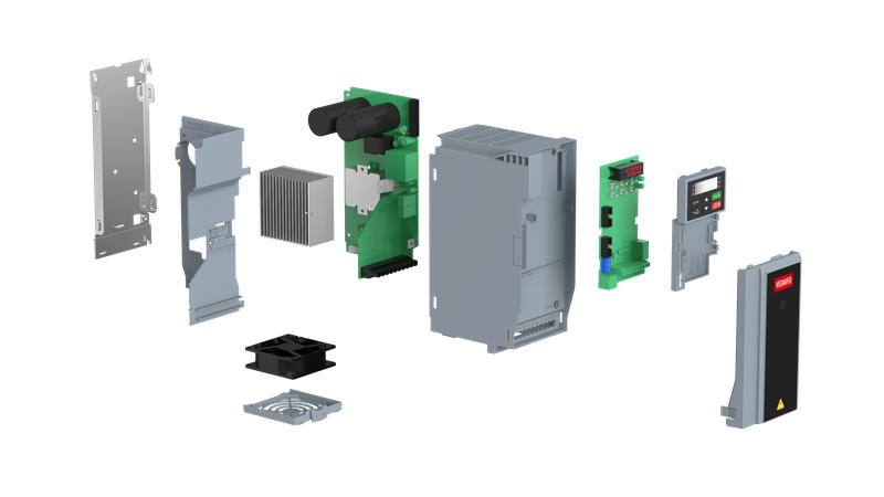 Преобразователь частоты VF-101-P55K-0110-U-T4-E54-N-H-D вход. 380В выход. 55кВт выход. 110А ток перегрузки 165А внешн. тормозн. ключ встроен. дроссель VEDA HBC10166