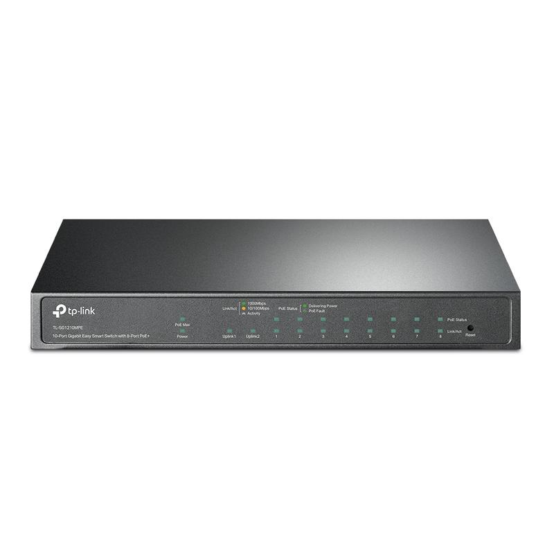 Коммутатор настраиваемый TL-SG1210MPE 10G 8PoE+ 123Вт TP-Link 1846428