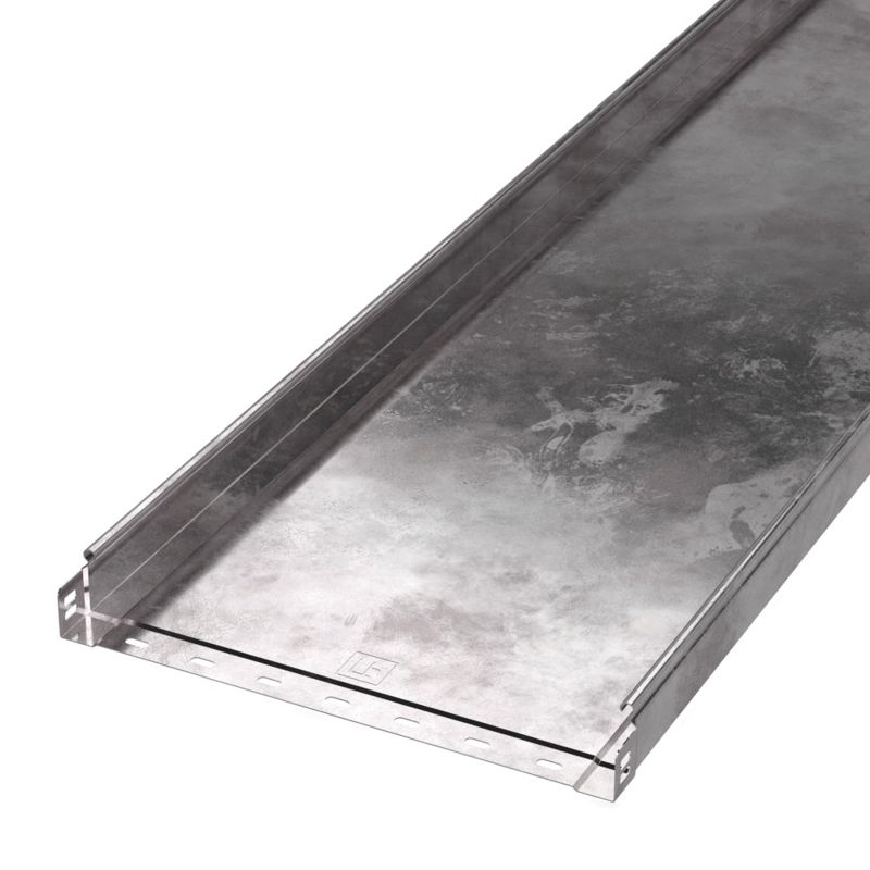 Лоток листовой неперфорированный 400х50 L3000 сталь 1мм стандарт Промрукав PR16.0058