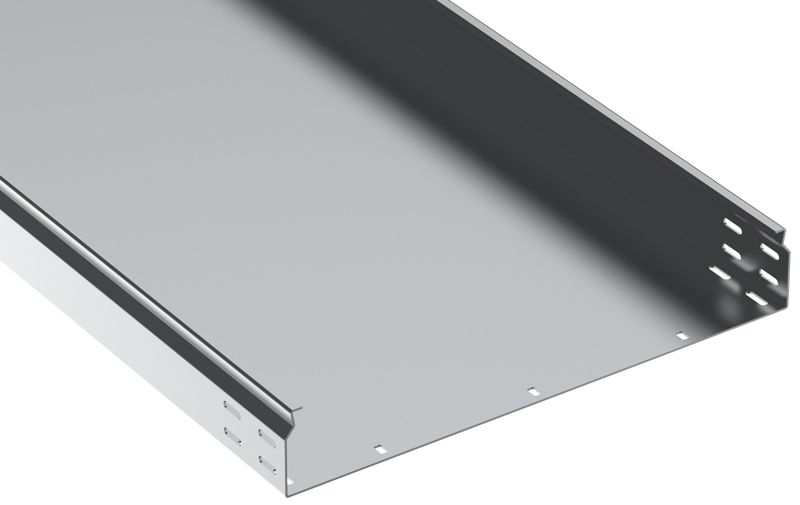 Лоток листовой неперфорир. 80х500 L2500 сталь 1.5мм ESCA 7 IEK CLN10-080-500-150-D25