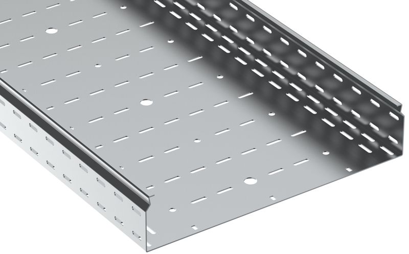 Лоток листовой перфорир. 100х500 L3000 сталь 2.0мм ESCA 7 IEK CLP10-100-500-200-3