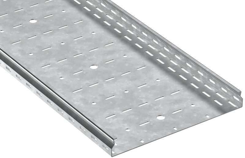 Лоток листовой перфорир. 50х400 L2500 сталь 2.0мм HDZ ESCA 7 IEK CLP10-050-400-200-D25-HDZ