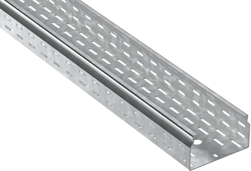 Лоток листовой перфорир. 80х150 L2500 сталь 2.0мм HDZ ESCA 7 IEK CLP10-080-150-200-D25-HDZ