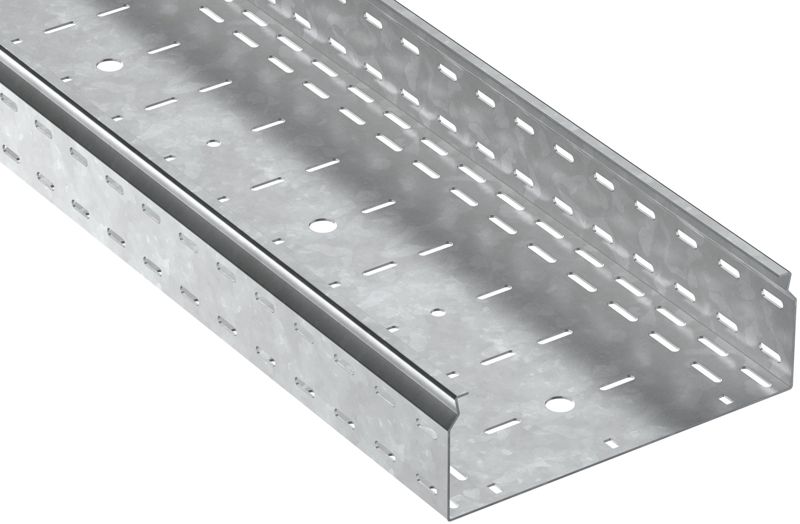 Лоток листовой перфорир. 100х300 L2500 сталь 2.0мм HDZ ESCA 7 IEK CLP10-100-300-200-D25-HDZ