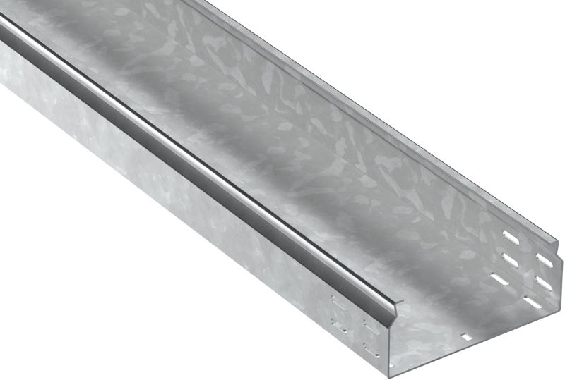 Лоток листовой неперфорир. 80х200 L2500 сталь 2.0мм HDZ ESCA 7 IEK CLN10-080-200-200-D25-HDZ