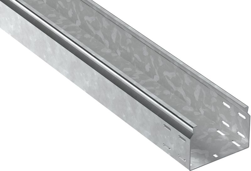 Лоток листовой неперфорир. 100х150 L2500 сталь 2.0мм HDZ ESCA 7 IEK CLN10-100-150-200-D25-HDZ