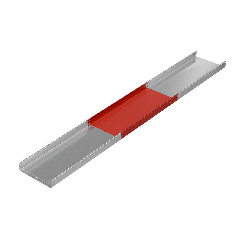 Лоток листовой неперфорированный 500х100 L3000 1.2мм "Быстрый монтаж ПЛЮС" LNplus100-500-1.2-3000 INOX304 КМ PL13272