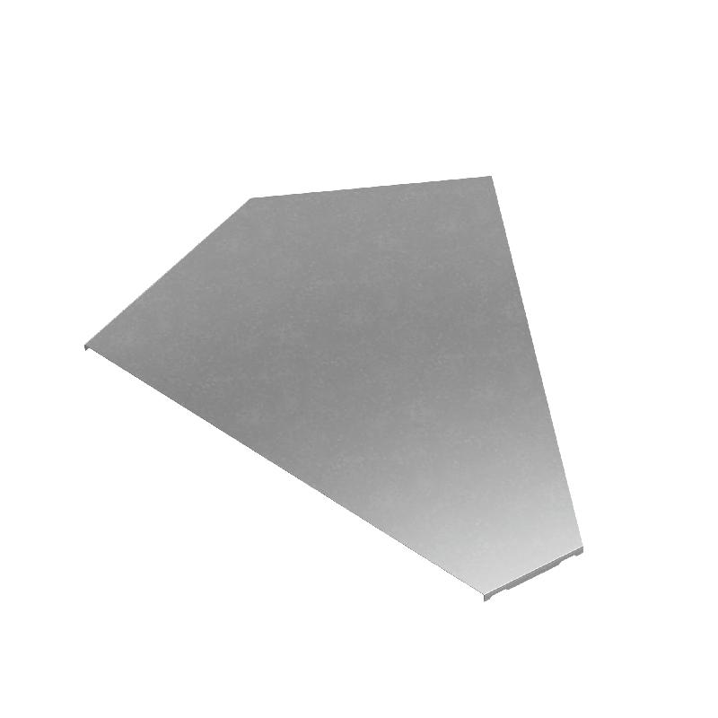 Крышка для угла горизонтального 45град. осн.600 "ПЛЮС" KGLplus45-600 INOX304 КМ PL6515