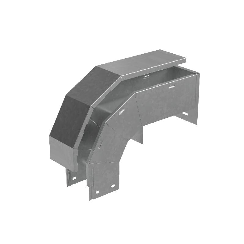 Ответвитель-крышка Т-образ. вертикал. вниз 80х400х200 "ПЛЮС" OKTDplus80-400-200 INOX304 КМ PL6174