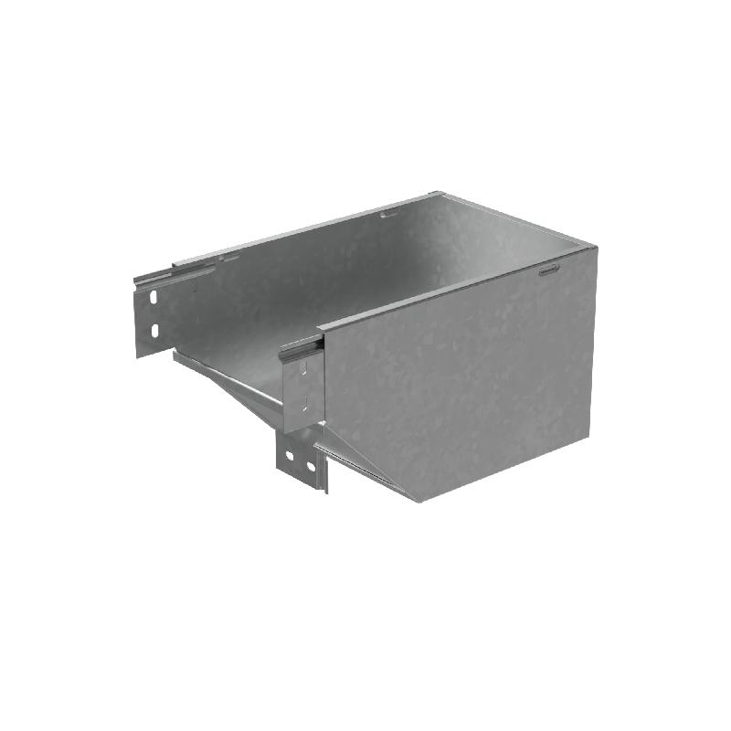 Угол для лотка вертикальный внешний левый с разворотом трассы на 90град. 200х80 "ПЛЮС" VLPDplus90-80-200-L INOX304 КМ PL6002