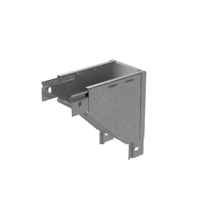 Угол для лотка вертикальный внешний с разворотом трассы на 180град. 150х50 "ПЛЮС" VLTDplus90-50-150 INOX304 КМ PL6046