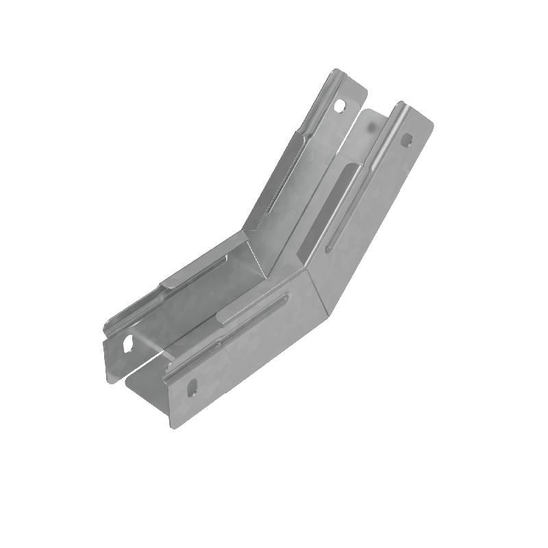 Угол для лотка вертикальный внутренний 45град. 50х50 "ПЛЮС" NLplus45-50-50 INOX304 КМ PL5612