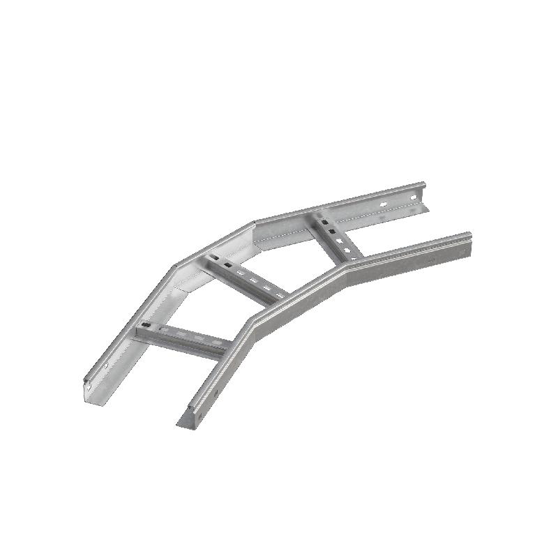 Угол для лотка горизонтальный лестн. 45град. 500х50 1.2мм LGL45-50-500-1.2 INOX304 N КМ LO38125