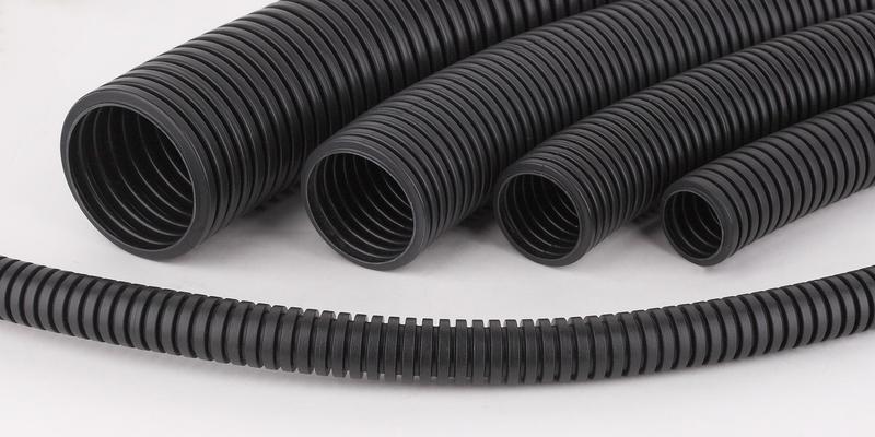 Труба гофрированная ПВХ легкая d25мм с протяжкой черн. (уп.50м) Ruvinil 12501Ч
