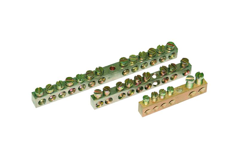 Шина "земля-ноль" 10 отв. для пров. сеч. до 6кв.мм Ruvinil ШЗН-10