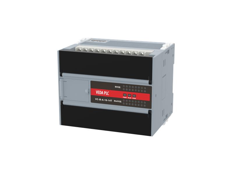 Контроллер программируемый логический VC-ВS-A-16-14T 220В AC 36 вх. сигналов 24 вых. транз. сигнала 2 порта связи без возможности расширения RoHS VEDA CBV10044
