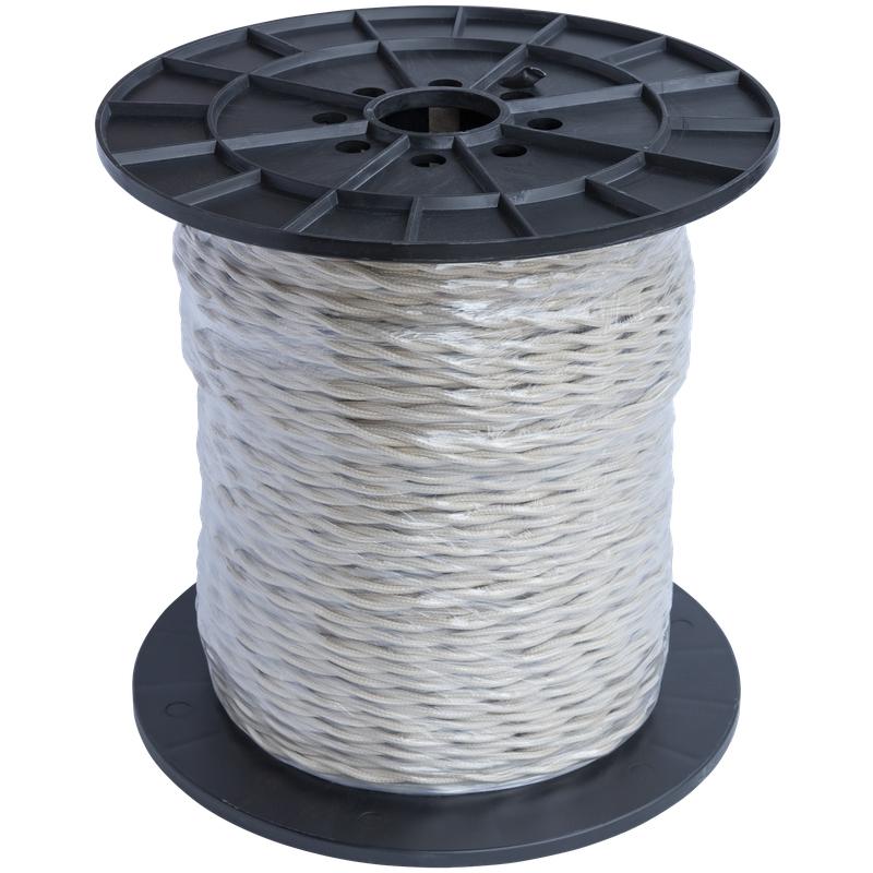 Провод ретро 2х1.5 сл. кость (уп.200м) RetroElectro 2254766