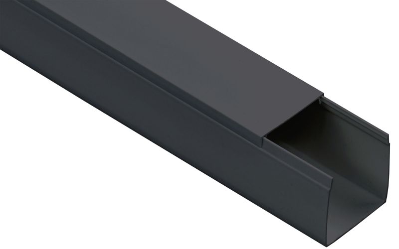 Кабель-канал 60х60 L2000 пластик ЭЛЕКОР черн. IEK EL-KK10-060-060-1-K02