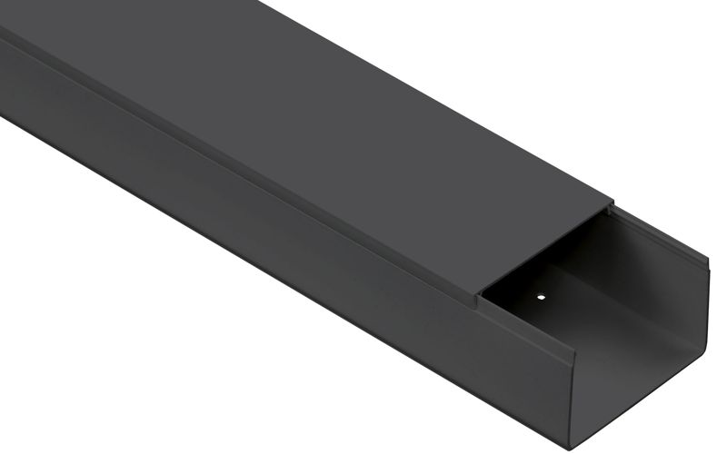 Кабель-канал 100х60 L2000 пластик ЭЛЕКОР черн. IEK EL-KK10-100-060-1-K02