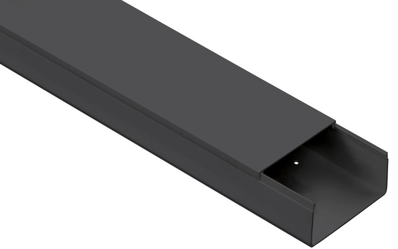 Кабель-канал 100х40 L2000 пластик ЭЛЕКОР черн. IEK EL-KK10-100-040-1-K02