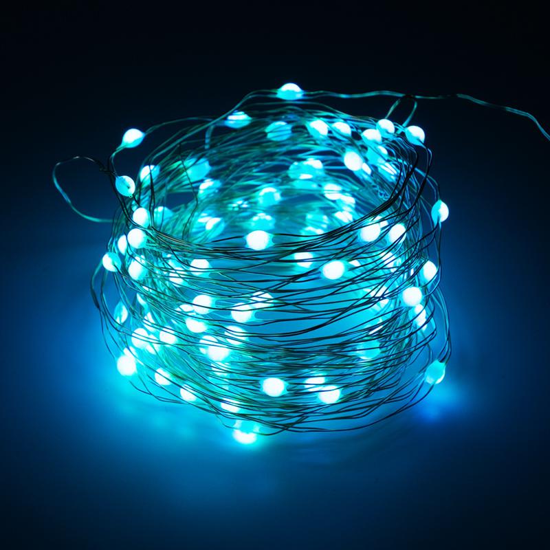 Гирлянда "Нить" ILDM096RGB-C-USB-RC 96 RGB минисветодиодов 9.6м с контроллером для помещений пульт SHLights 4690601049971