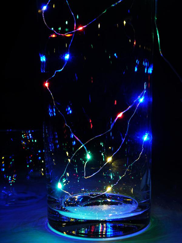 Гирлянда "Нить" LDM30-M-BO 30 разноцветных минисветодиодов 2.17м 1 режим мигания для помещений (3хAA не в компл.) SHLights 4690601042187A