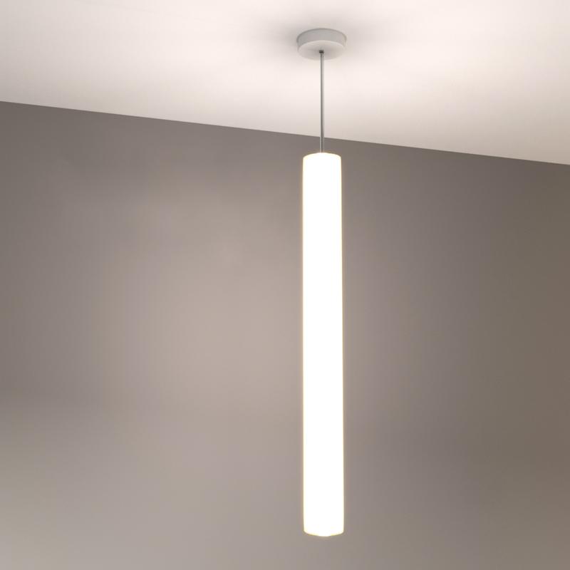 Светильник светодиодный RVE-PLSD63-1220-H 35Вт 4000К 1220хD63мм подвесной анодир. RVElektro RVE00000217