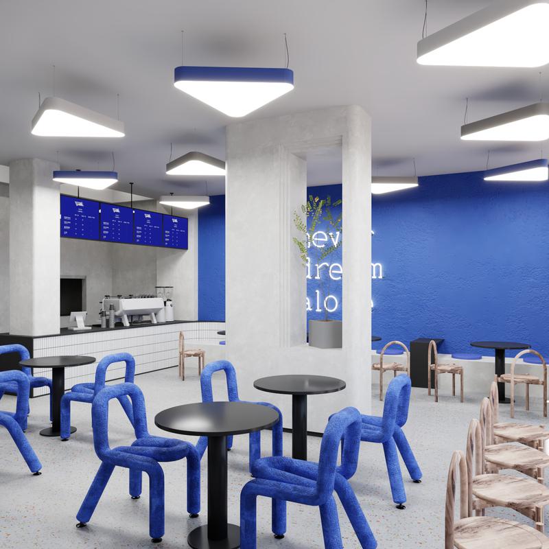 Светильник светодиодный RVE-LBX-TRIO-SOFT-1950-P 246Вт 4000К 1950х1736х120мм подвесной бел. RVElektro RVE00000420