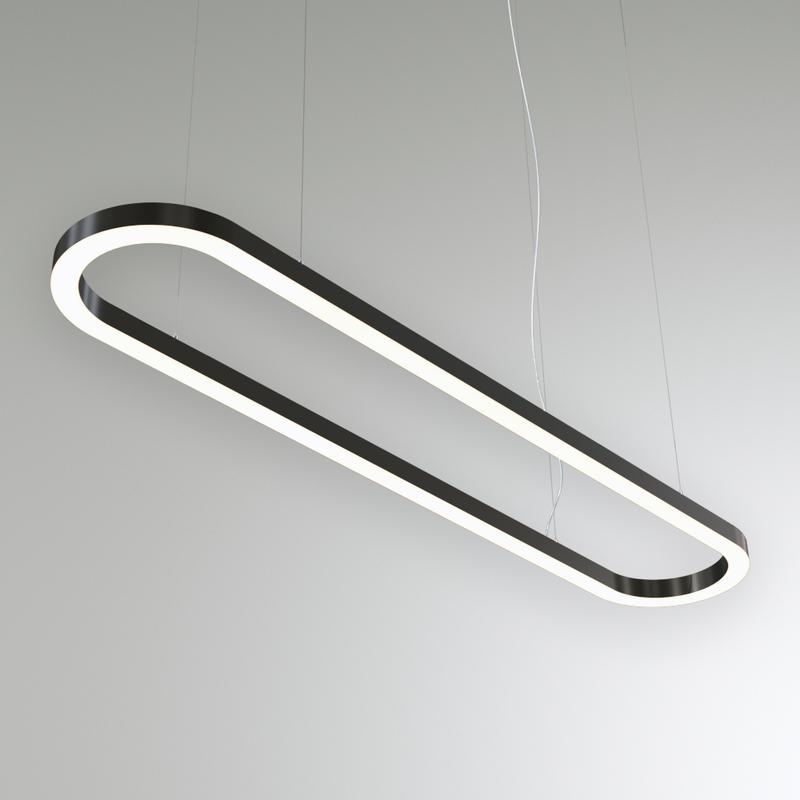 Светильник светодиодный RVE-LBX-HOLE-LARGO-1400-P 82Вт 4000К 1400х350х100мм подвесной шир. рассеив.=80мм бел. RVElektro RVE00000492