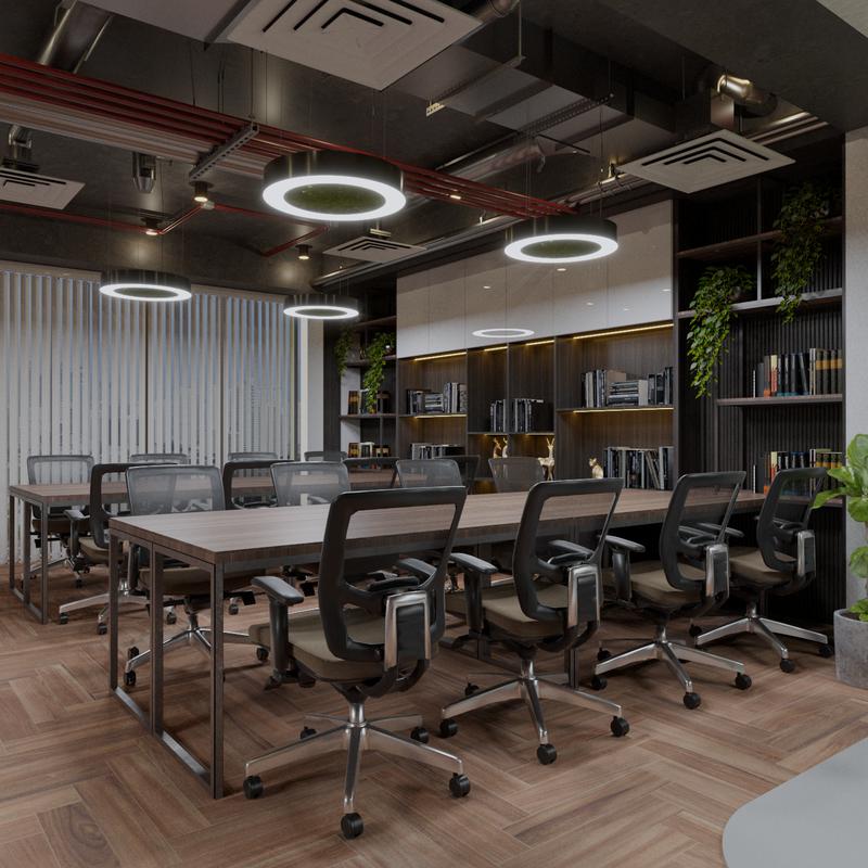 Светильник светодиодный RVE-LBX-MOSS-HOLE-RING-1000-P 77Вт 4000К 1000х1000х100мм подвесной шир. рассеив.=80мм бел. RVElektro RVE00000533