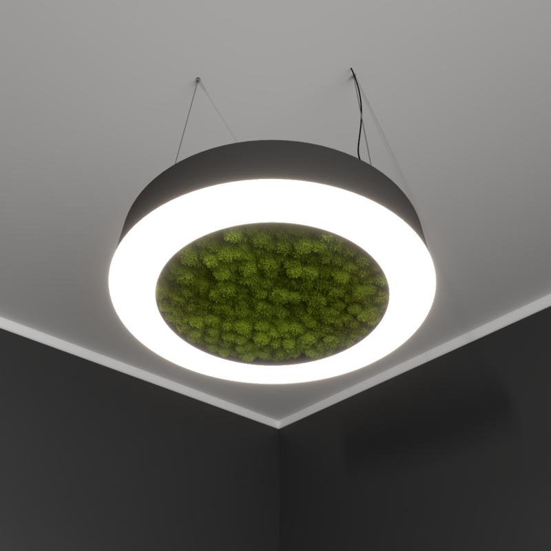 Светильник светодиодный RVE-LBX-MOSS-HOLE-RING-1400-P 114Вт 4000К 1400х1400х100мм подвесной шир. рассеив.=80мм бел. RVElektro RVE00000535