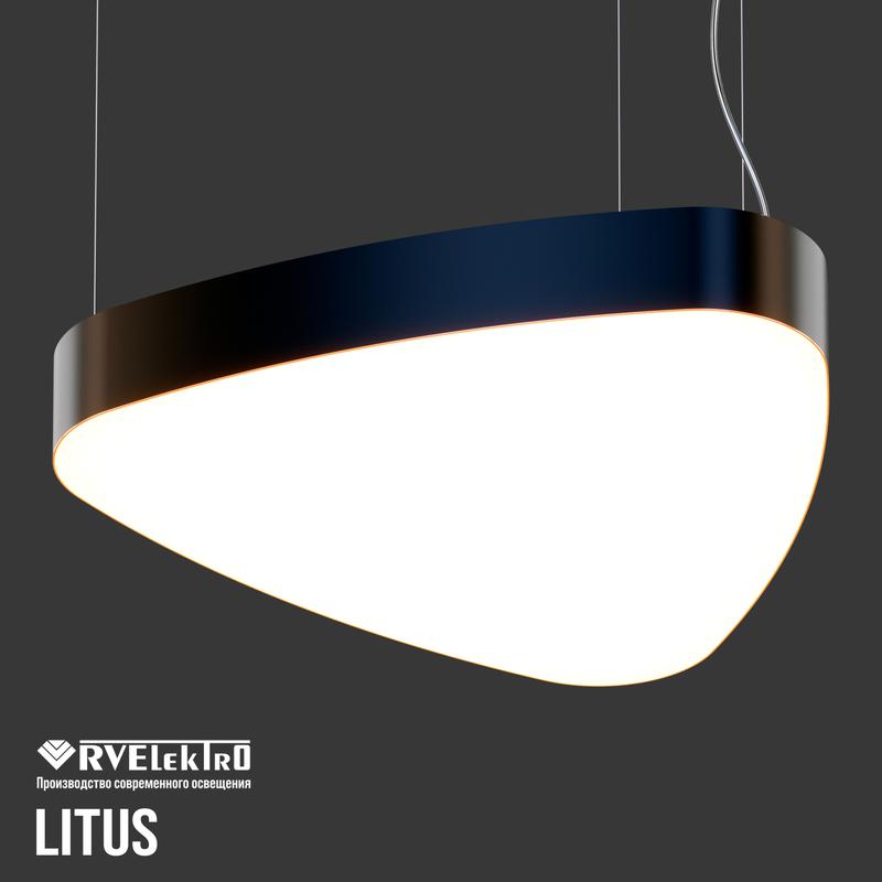 Светильник светодиодный RVE-LBX-LITUS-1500-P 185Вт 4000К 1500х1425х120мм подвесной бел. RVElektro RVE00000803