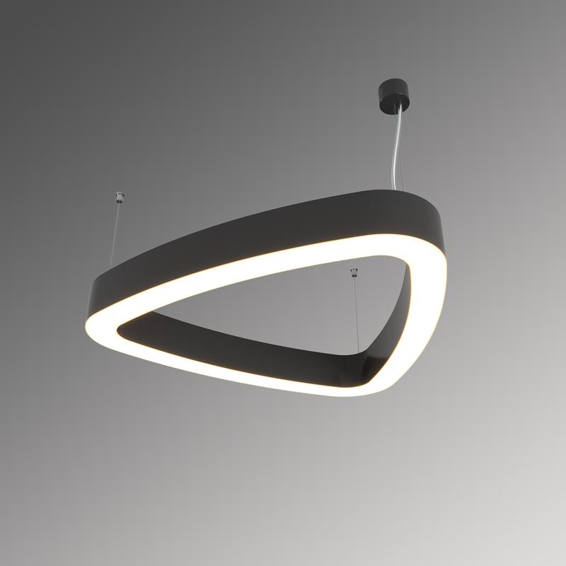 Светильник светодиодный RVE-LBX-HOLE-LITUS-600-P 44Вт 4000К 600х570х70мм подвесной шир. рассеив.=50мм бел. RVElektro RVE00000809