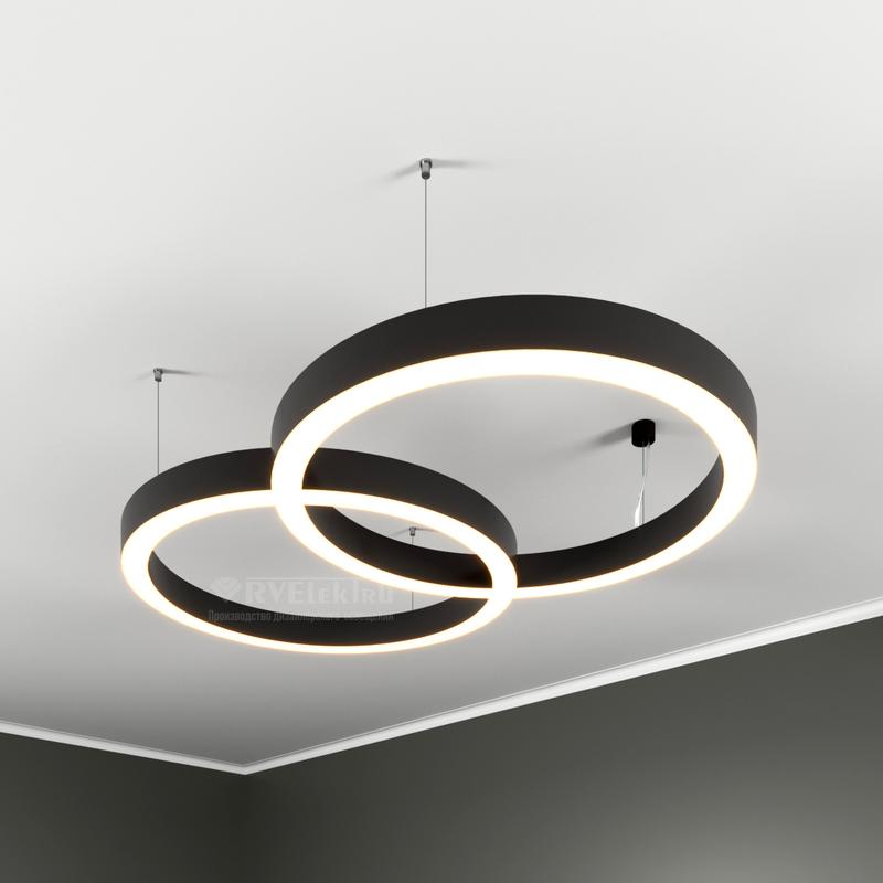 Светильник светодиодный RVE-LBX-CHAIN-2X-1625-P 161Вт 4000К 1625х1000х70мм подвесной бел. RVElektro RVE00000834