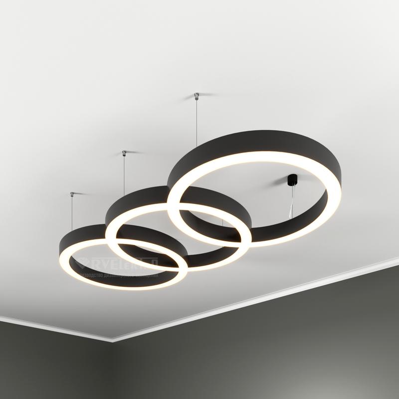 Светильник светодиодный RVE-LBX-CHAIN-3X-1350-P 136Вт 4000К 1350х600х70мм подвесной бел. RVElektro RVE00000837