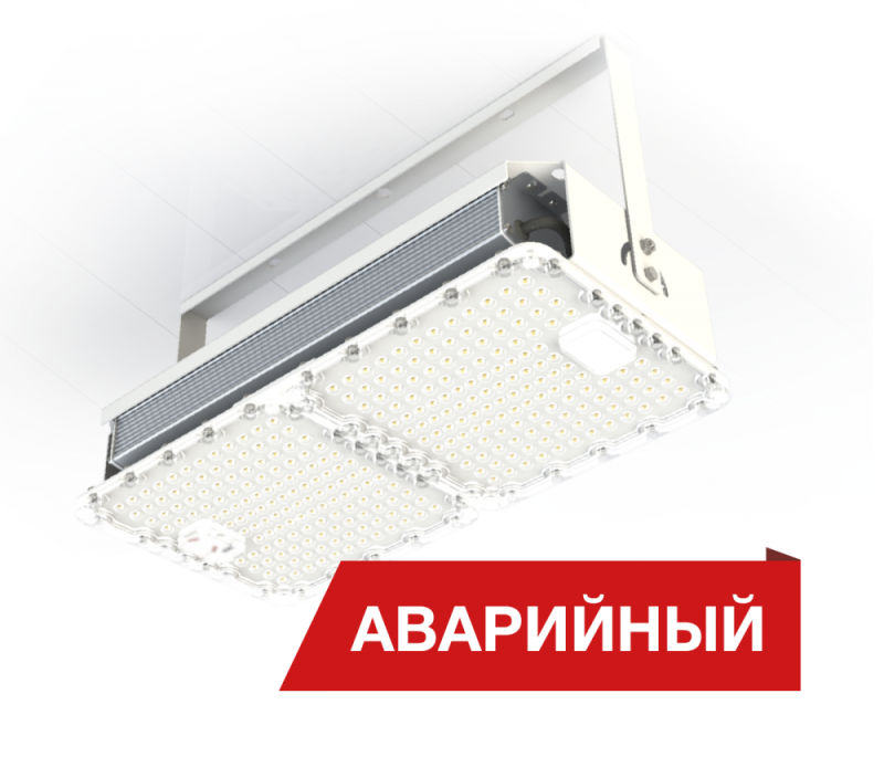 Светильник светодиодный Quadro 105/15500 Г80 105Вт 5000К IP54 15500лм 0.95PF 80Ra Кп<5 лира аварийн. Diora DQ105G80-5K-L-A