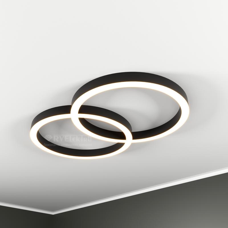 Светильник светодиодный RVE-LBX-CHAIN-2X-1463-N 144Вт 4000К 1463х900х70мм накладной бел. RVElektro RVE00001394