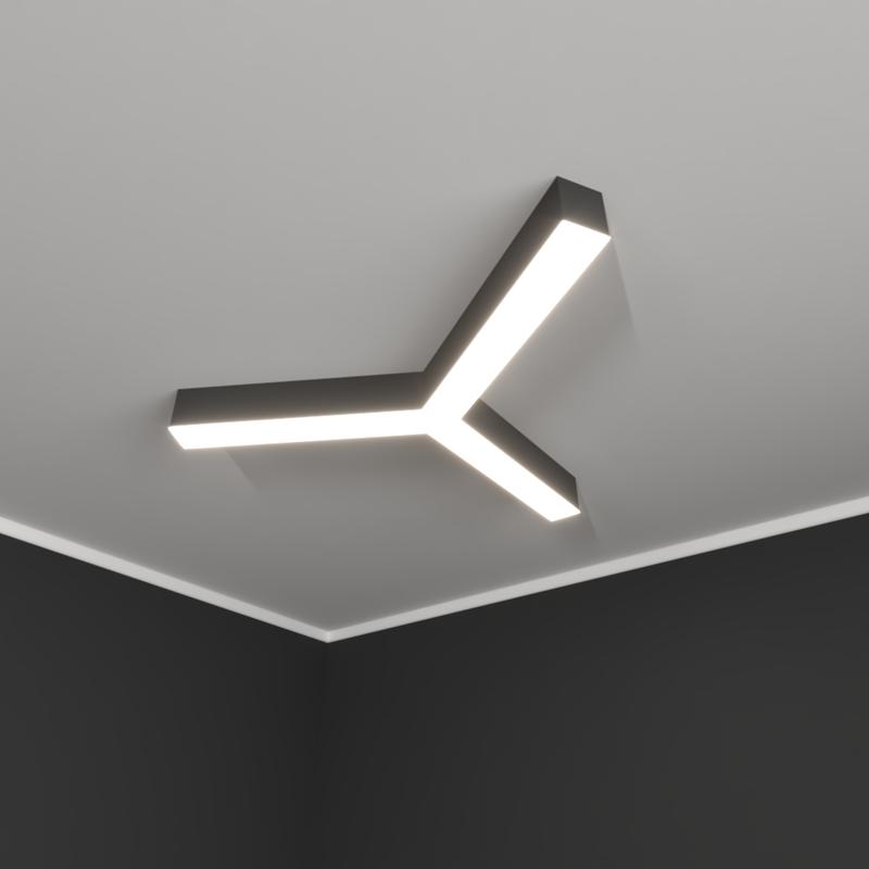 Светильник светодиодный RVE-LBX-TRINITY-1000-N 44Вт 4000К 1000х866х100мм накладной бел. RVElektro RVE00001537