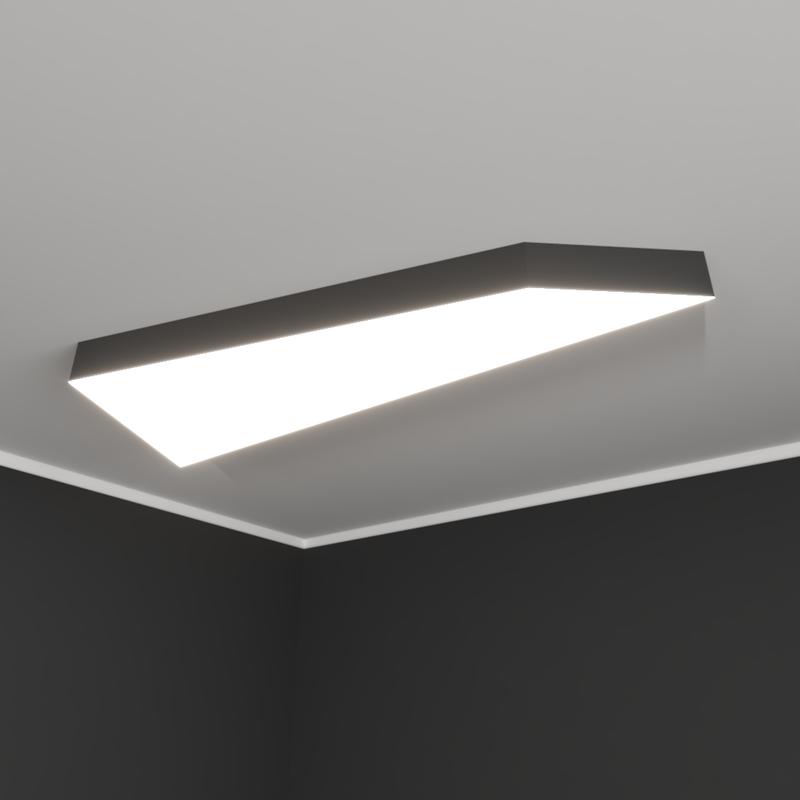 Светильник светодиодный RVE-LBX-ICELAND-1275-N 47Вт 4000К 1275х405х120мм накладной бел. RVElektro RVE00002132