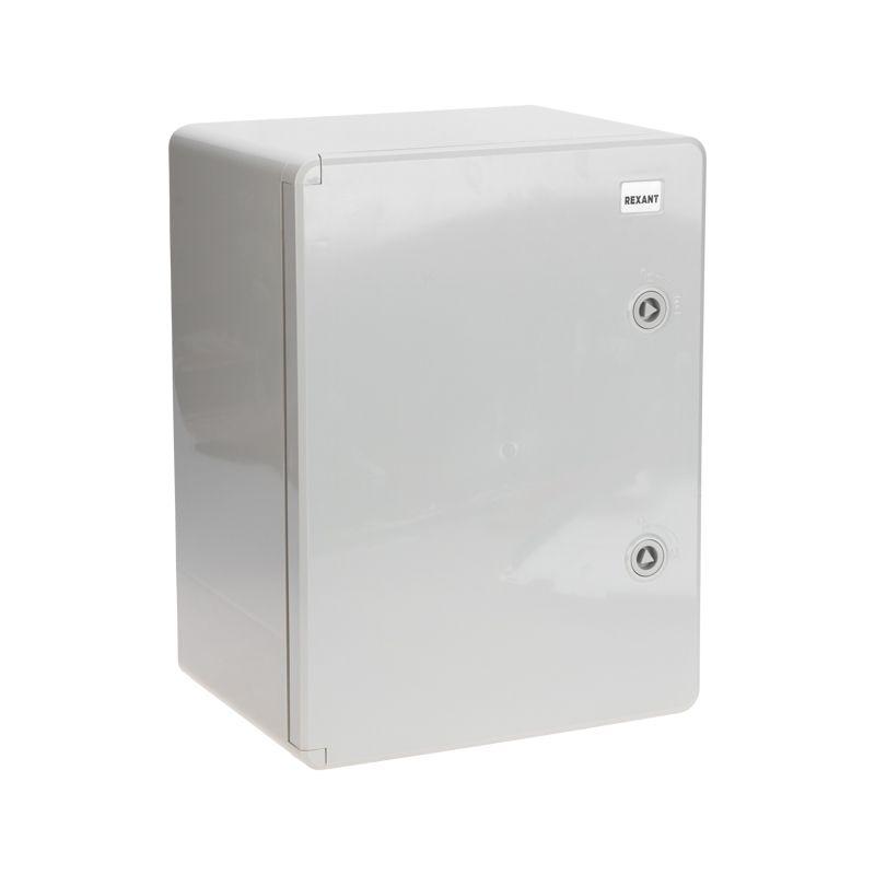 Корпус пластиковый ЩМПп 400х300х220 ABS УХЛ1 IP65 с монтажной панелью Rexant 11-0403