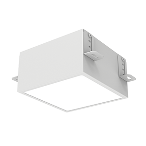 Светильник светодиодный DL-Grill CRI90 для потолка Грильято 150х150мм 18Вт 3000К 140х140х100мм встраив. RAL9003 бел. муар диммер DALI VARTON V1-R0-01809-10D01-4001830