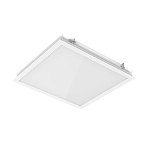 Светильник светодиодный E070 2.0 30Вт 4000К CRI90 для образовательных учреждений под гипсокарт. потолки 620х610х67 (монт. размер 600х600мм) рассеив. опал RAL9003 матов. диммер DALI VARTON V1-E0-00070-80OPD-4003040