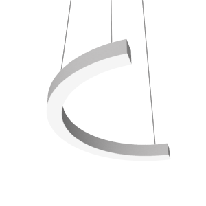 Светильник светодиодный Enso C 570х285х40мм 19Вт 4000К подвесной RAL9003 бел. матов. с опаловым рассеив. VARTON V1-R0-0C523-30000-2001940