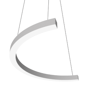 Светильник светодиодный Enso C 810х405х40мм 18Вт 3000К подвесной RAL9003 бел. матов. с опаловым рассеив. VARTON V1-R0-0C524-30000-2001830