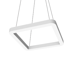 Светильник светодиодный Enso Q 590х590х40мм 32Вт 4000К подвесной RAL9003 бел. матов. с опаловым рассеив. VARTON V1-R0-0Q524-30000-2003240