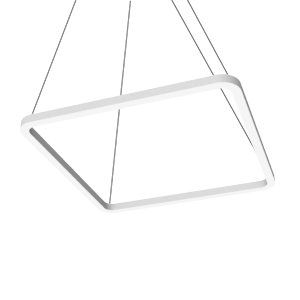 Светильник светодиодный Enso Q 990х990х40мм 91Вт 3000К подвесной RAL9003 бел. матов. с опаловым рассеив. VARTON V1-R0-0Q525-30000-2009130